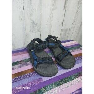 TEVA Men’s 9 M Spider Sticky Rubber Sport Sandals Blue Black